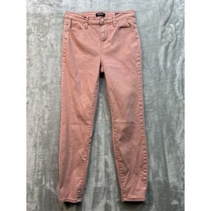 High-Rise Skinny Jeans in Dusky Rose